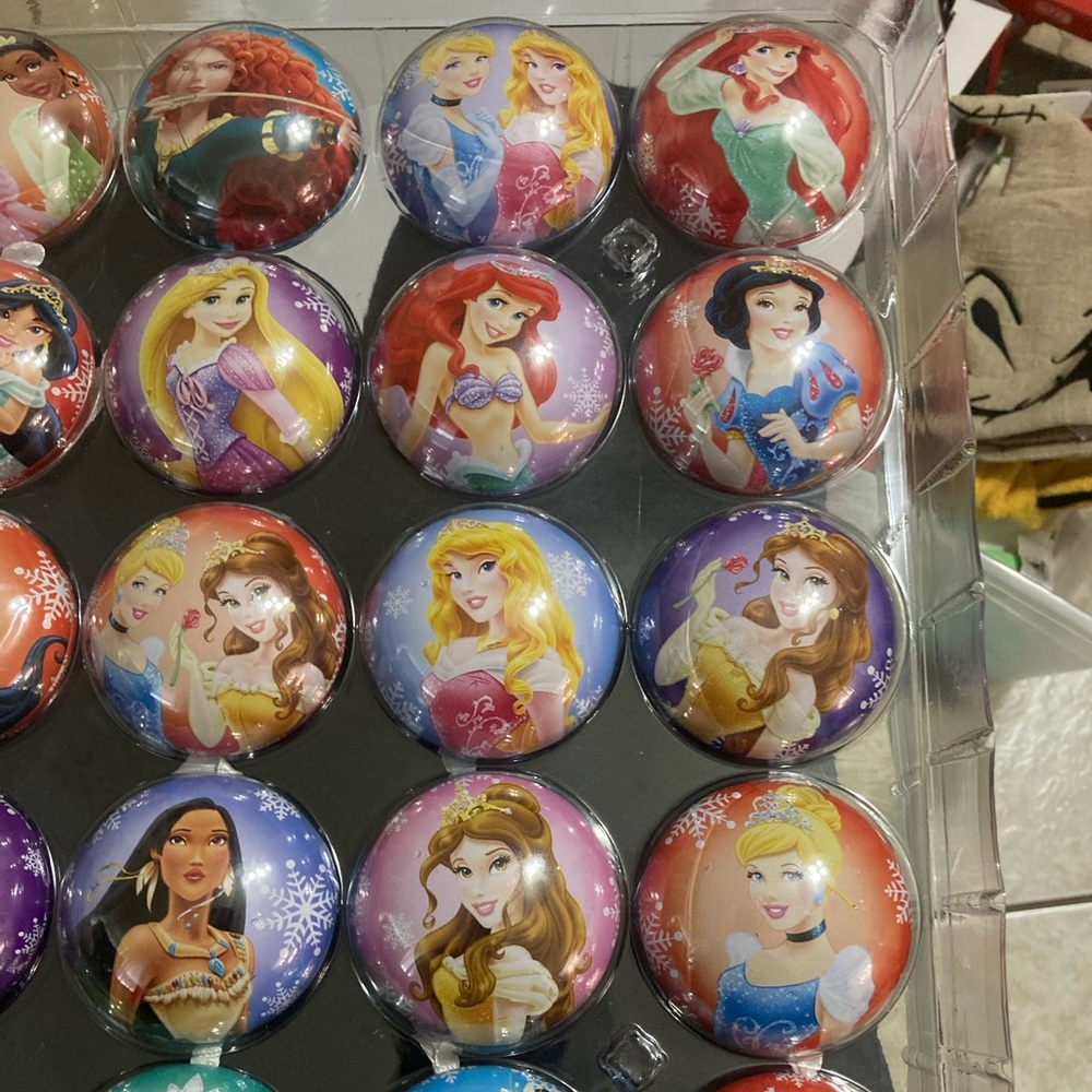 Disney princess advent ornament set